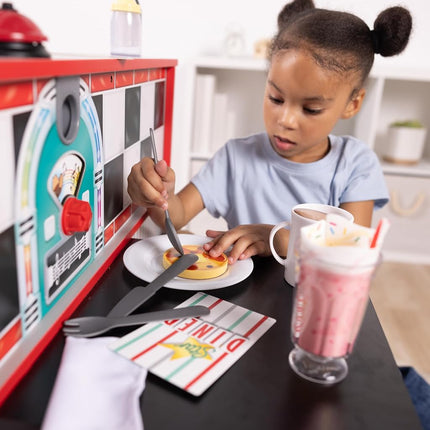 Melissa & Doug Star Diner Restaurant Play Set House (41 Piece)
