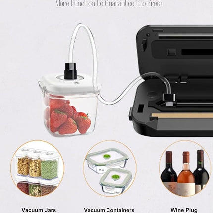MEGAWISE Vacuum Sealer, Dry Moist Food Saver with Pulse Control