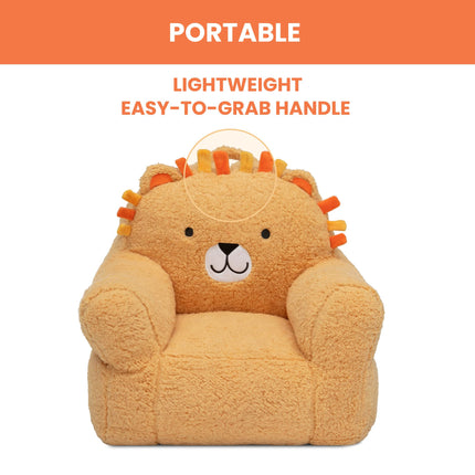 Sillón Delta Children Lion Cozee Buddy, Naranja