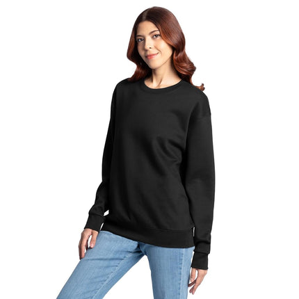 Sudadera Fruit of the Loom Eversoft de forro polar para hombre, Sudadera-Negro, XG
