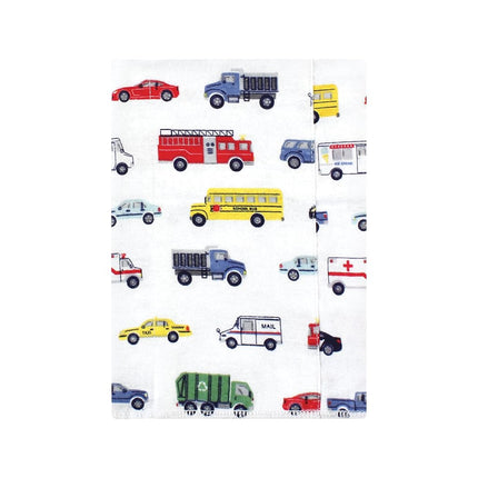 Hudson Baby Unisex Baby Cotton Flannel Burp Cloths, Going Places 7 Pack, One Size