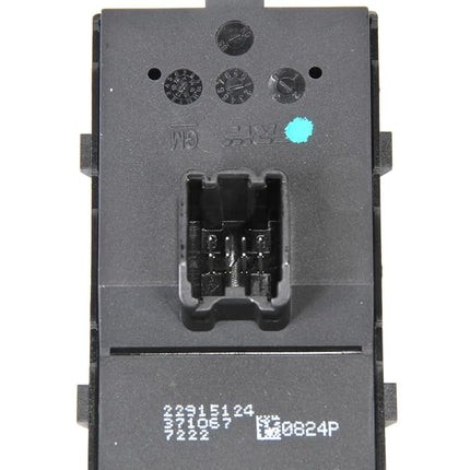 GM Genuine Parts 22915124 Interruptor de ventanilla de puerta delantera negro azabache