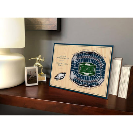 YouTheFan NFL Philadelphia Eagles 3D StadiumViews - Lincoln Financial Field 8" x 12"
