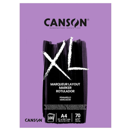 CANSON XL Marker 70gsm A4 Paper Very Smooth 100 Ex