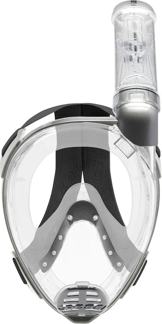 Cressi Baron Full Face Masks, Clear/Silver, S/M
