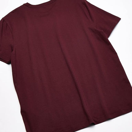 Nautica Men's Short Sleeve Solid Crew Neck T-Shirt, Royal Burgundy, XXXL