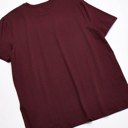 Nautica Men's Short Sleeve Solid Crew Neck T-Shirt, Royal Burgundy, XXXL