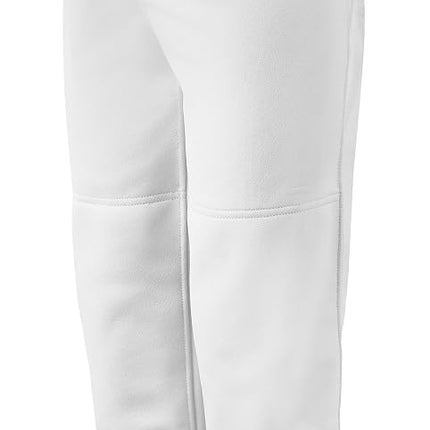 Mizuno Girls (Youth) Belted Softball Pant, White, Large