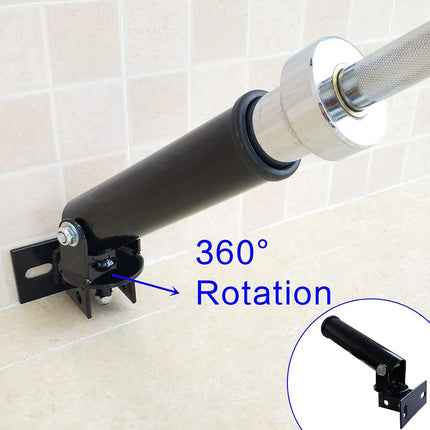 MARSAFIT Wall Mount Post Landmine Attachment for Barbell Bar with 360 Degree Rotation, T-bar Row Attachment Landmine Base, Fitness Exercise Equipment Fits 2 Inch Olympic Bars (UP)