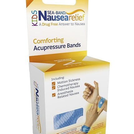 Sea-Band Anti-Nausea Acupressure Wristband for Motion & Morning Sickness, Child Size (2- Pair)