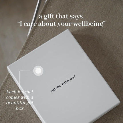 INSIDE THEN OUT Dig Deeper Journal - Guided Daily Journal With 180 Undated Prompts for Intention, Healing, Growth, Gratitude, Self Love & Discovery, Wellness, and Mindfulness - Self Care Routine Gift