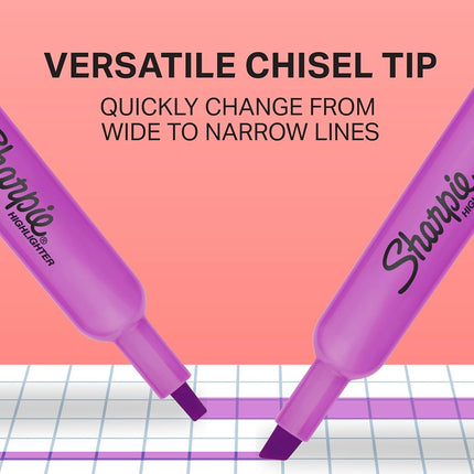 WHJJK Tank High Lighters, Chisel Tip, Assorted Fluorescent, 12 Count by Sharpie, 25145