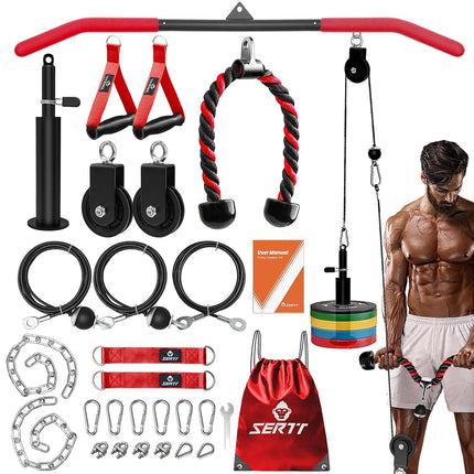 SERTT Cable Pulley System Gym, Tricep Workout Pull