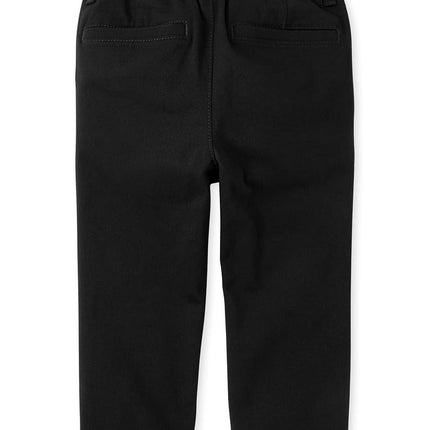 Pantalon Chino Extensible Bébé Garçon et Tout-Petit The Children's Place, Noir Unique, 2T