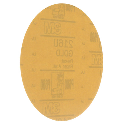 3M 00923 Hookit Gold 6" P600A Grit 216U Paper Disc