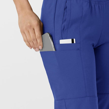 WonderWink Women's Comfort Waist Cargo Jogger Pant, Galaxy Blue, X-Large Tall