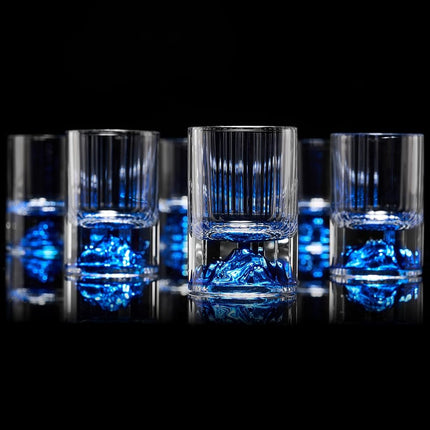 DUJUST 【2026 New Design】 Blue Mountain Shot Glasse