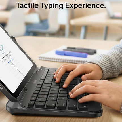 Belkin Wired Keyboard Stand for Apple iPad - Compatible With iPad Pro, Mini & Air Models w/Lightning Port - Full Size Keycaps