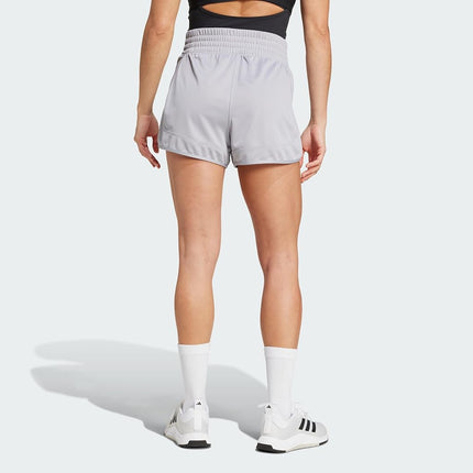 adidas Women's Pacer Essentials Knit High-Rise Shorts, Glory Grey, XL / 5L