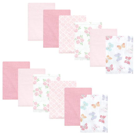 Hudson Baby Unisex Baby Cotton Flannel Burp Cloths