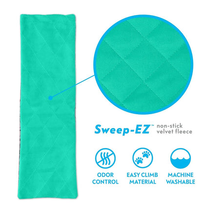 Paw Inspired Fleece Ramp Covers for Critter Nation Cage, Green, 3 Count