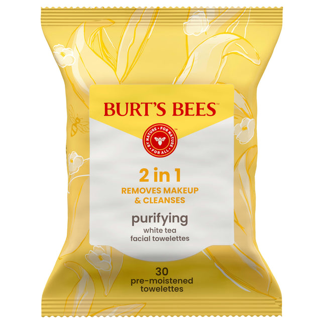 Burt's Bees Facial Cleansing Towelette Wipes for N
