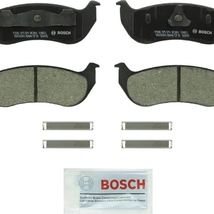 Bosch BC881 QuietCast Premium Ceramic Disc Brake Pad Set For Ford: 2002-2005 Explorer, 2007-2008 Explorer Sport Trac; Mercury: 2002-2005 Mountaineer; Rear