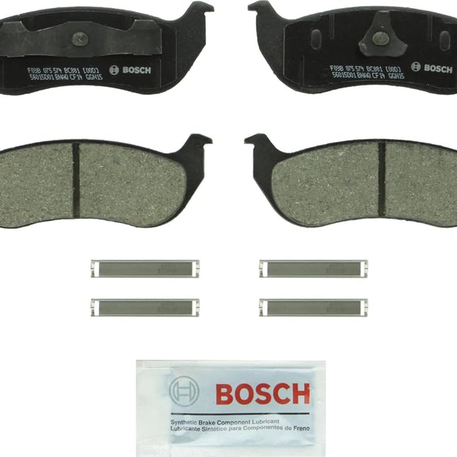 Bosch BC881 QuietCast Premium Ceramic Disc Brake Pad Set For Ford: 2002-2005 Explorer, 2007-2008 Explorer Sport Trac; Mercury: 2002-2005 Mountaineer; Rear