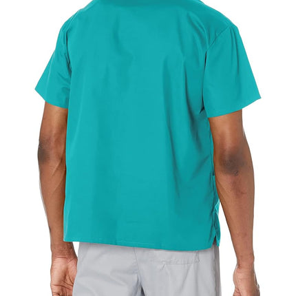 Dickies EDS Signature Scrubs for Women, V-Neck Womens Tops in Soft Brushed Poplin 86706, Ceil Blue, XXL Plus