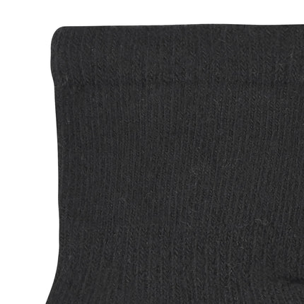 Gerber Baby 8-Pack Wiggle-Proof Jersey Crew Socks, Black, 24 Months