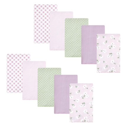 Hudson Baby Unisex Baby Cotton Flannel Burp Cloths