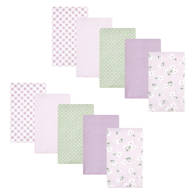 Hudson Baby Unisex Baby Cotton Flannel Burp Cloths