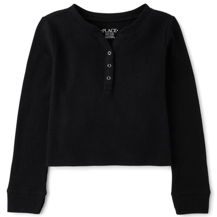 The Children's Place Girls' Basic Long Sleeve Ther