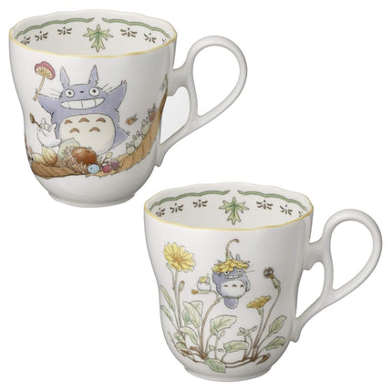 Noritake 4924-37L/TP97855 My Neighbor Totoro, Microwave Safe, 2 Pieces, Bone China Mug (Pear Set)