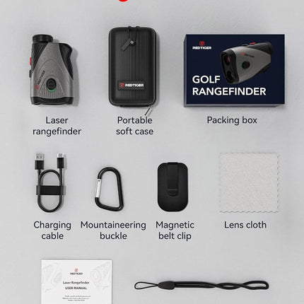 REDTIGER 1200 Yards Range Finder Golf with Slope, 7X Magnification