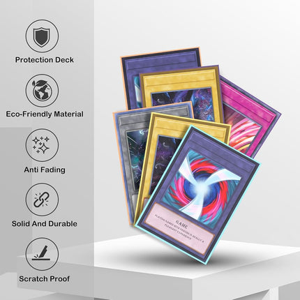 Japanese Small Card Sleeves, 500 Pieces, FOTEEMO Yu Gioh Card Sleeve, Yugioo Soft Card Sleeves Protect Your Japanese Trading Cards, Never Tear (62x89mm)
