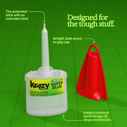 Krazy Glue KG483 Advanced Formula, .18 oz. Extra Strong, Durable, Precision Tip (EPIKG483)