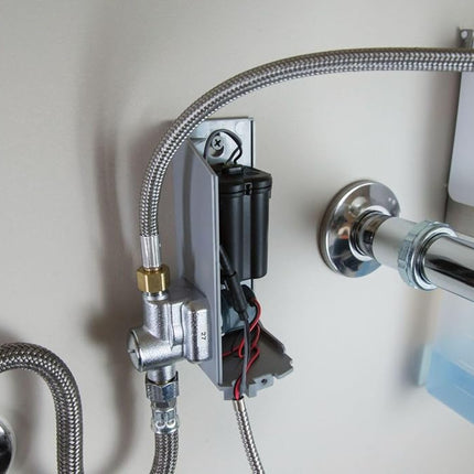 Grifo de sensor Moen CA8302 comercial M-Power de un solo montaje operado por batería de 0.5 gpm, cromo