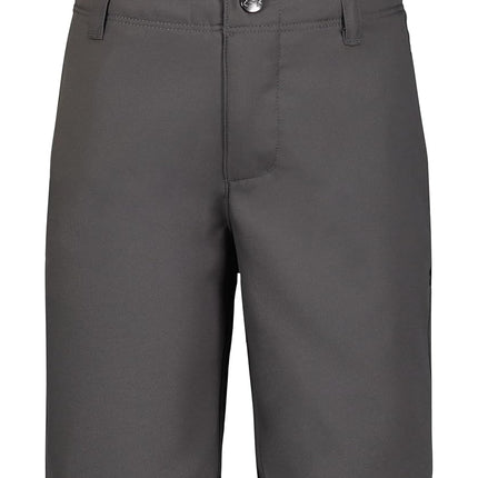 Pantalón corto de golf Under Armour Medal Play para niños, trabillas para cinturón, cierre elástico, ligero y elástico, Graphite, 4T
