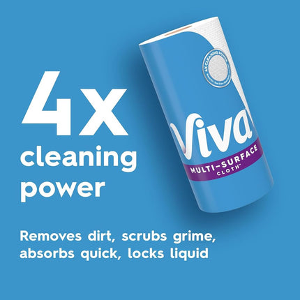 Viva Multi-Surface Cloth Paper Towels, Task Size - 12 Super Rolls (2 Packs of 6) - 81 Sheets Per Roll