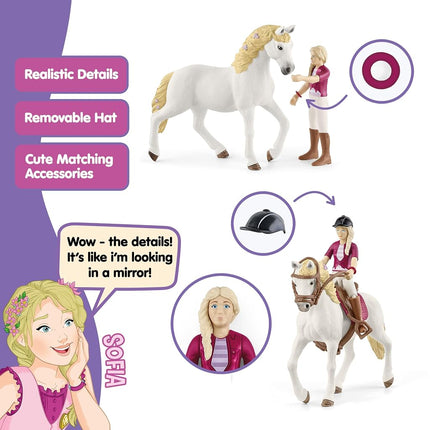 Schleich Horse Club - 10Pc Sofia w/ Blossom Horse and Rider Playset | 42540