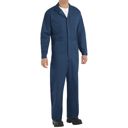 Overol de algodón con botones Red Kap para hombre, azul marino, 38