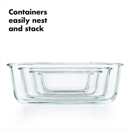 OXO Good Grips Smart Seal Rectangle Container, 0.8 Litre Capacity