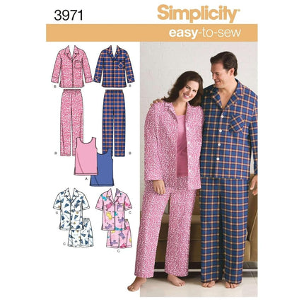 Simplicity Sewing Pattern 3971 AA Plus Size Sleepw