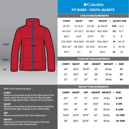 Columbia Forro polar Steens Mountain II para bebés, rojo montaña, 4T