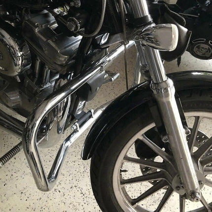 ECOTRIC Engine Crash Bar Compatible with 1986-2003 Harley Sportster 883 XLH883; 1996-2003 1200 Custom XL1200C Sport XL1200S; 1984-1985 Roadster XLS XR 1000 XR 1000; 2002-2003 883R XL883R