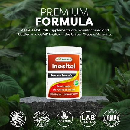Best Naturals Inositol Pure Powder, 1 Pound