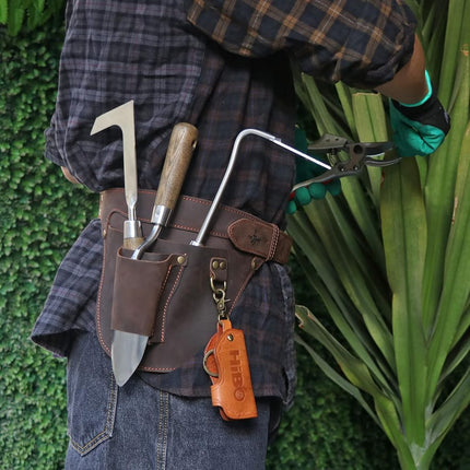TOURBON Gardening Tool Belt Holder for Men Women, Adjustable Waist Tool Pouch Gardener Apron