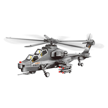 Attack Helicopter Air Force Building Block Set (283 Pieces) Compatible with Leading Brand Building Blocks
