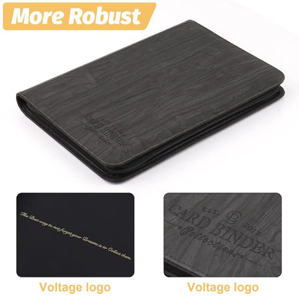 Foalgo Trading Card Binder, Card Collection Binder Album Folder with 540 Side Loading Pockets, 9 Pocket Trading Card Album Folder for TGC,MTG, Baseball Cards, Yugioh, white